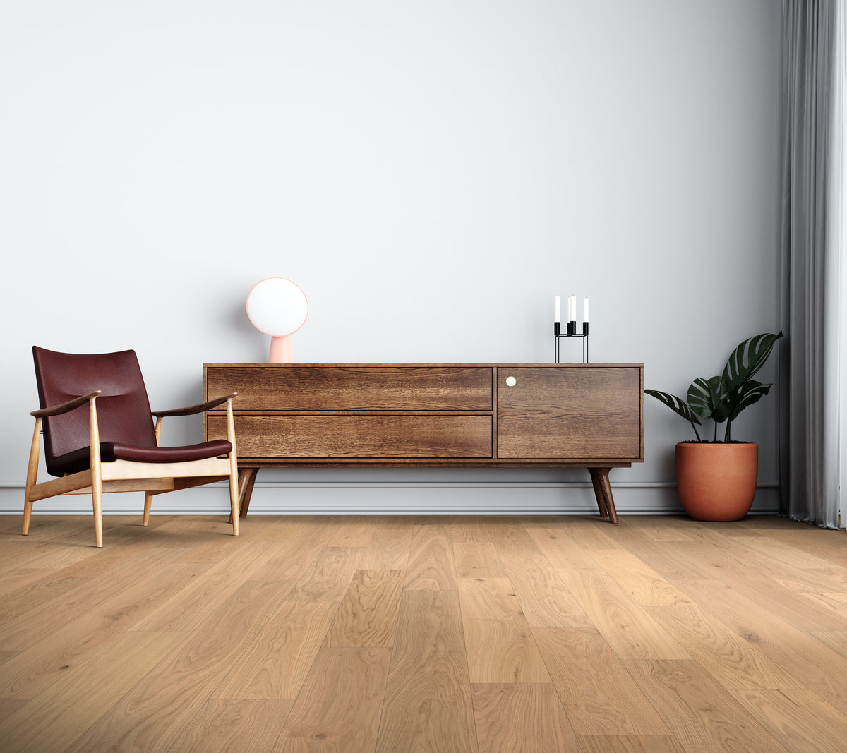 Calais hardwood in Sunlit Oak