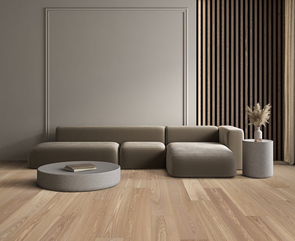 Relic hardwood in a living room