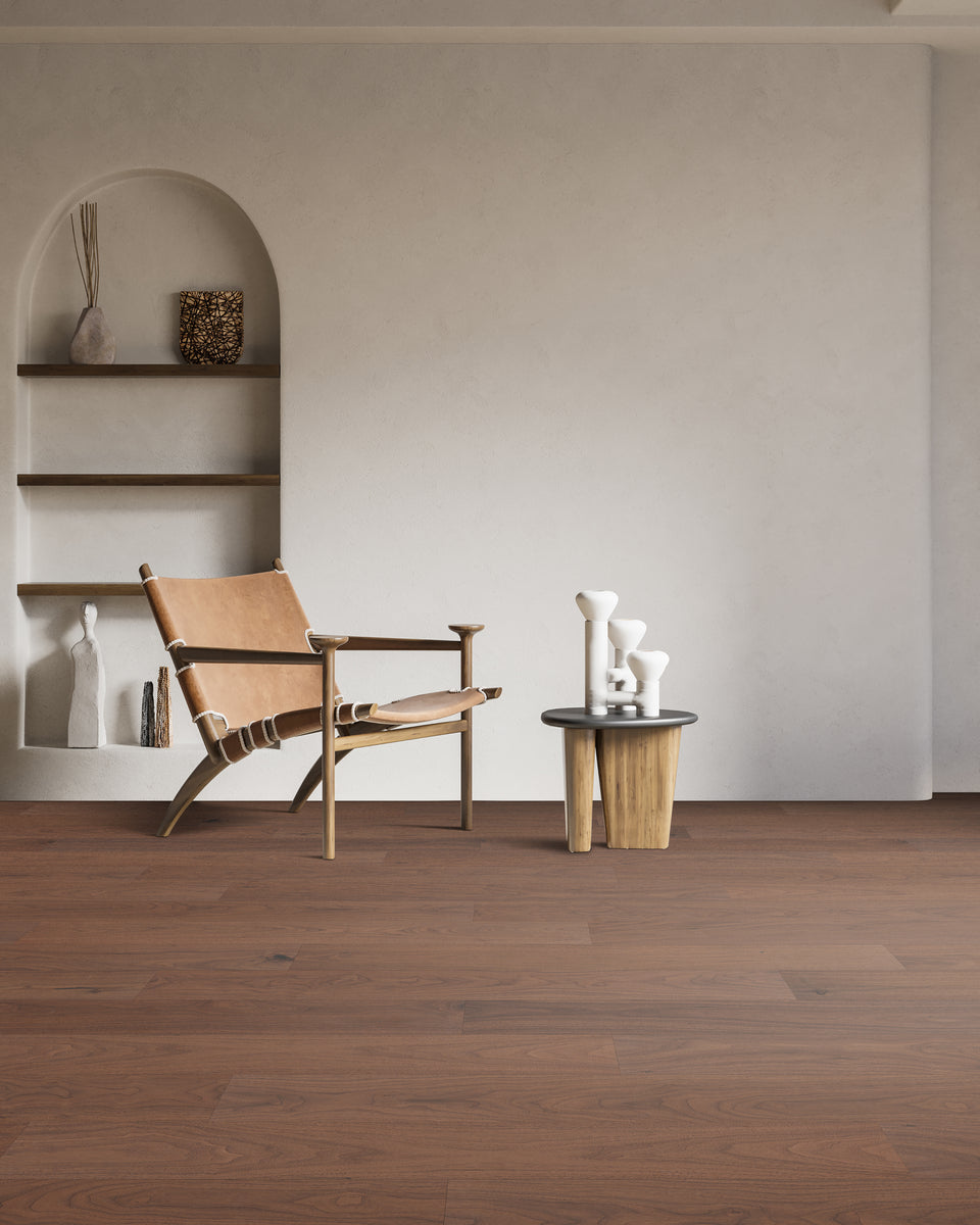 Versailles hardwood in Asher Walnut
